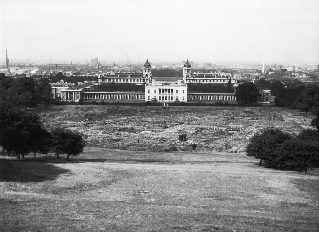 Allotments in Greenwich Park during the Second World War