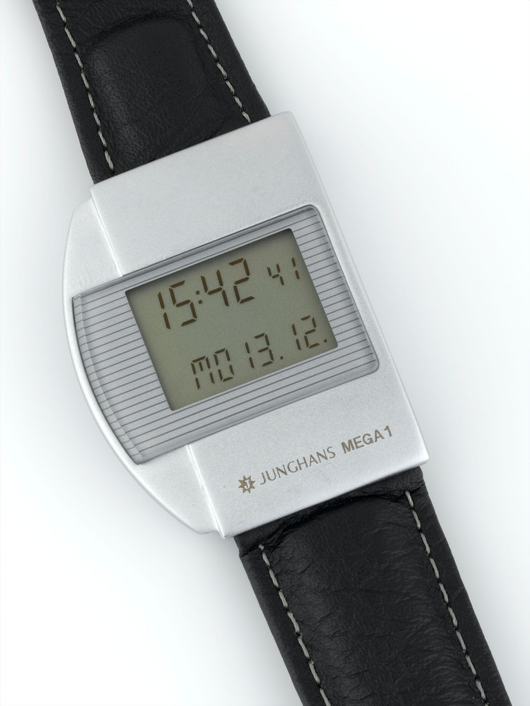 The Junghans Mega 1 wristwatch introduced in 1990 was the