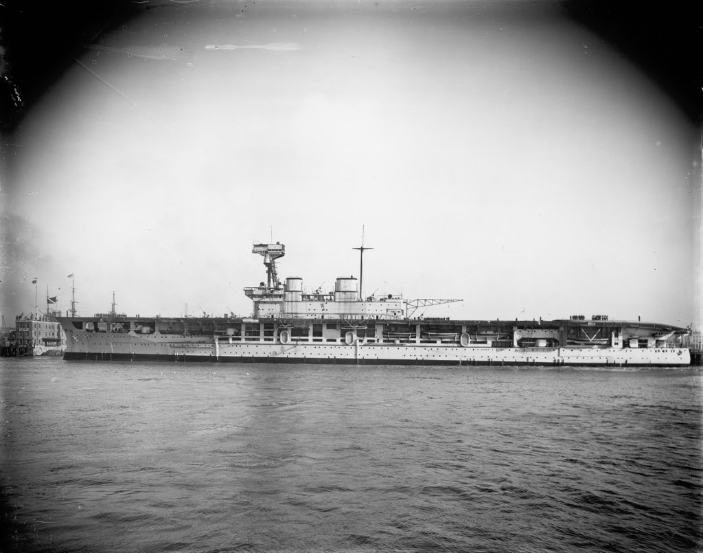 A port broadside view; Alongside South Railway Jetty at Portsmouth ...