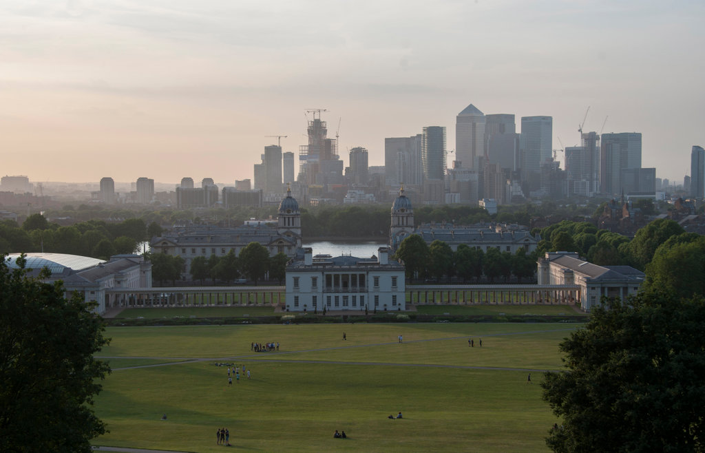 Sunset over the National Maritime Museum & Queens House 