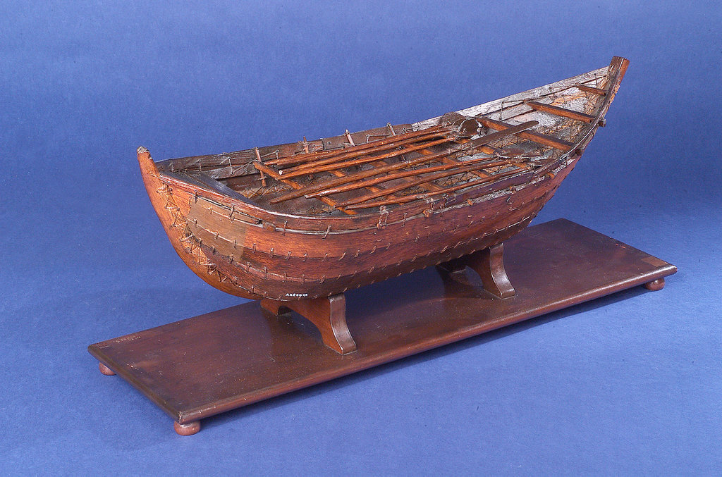 Scale: Circa 1:12. Contemporary Full Hull Model Of A Masula Surf Boat 