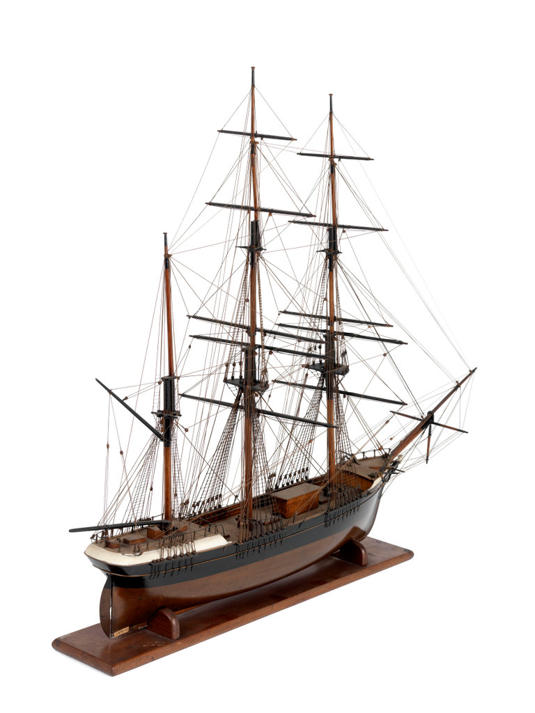 Scale: 1:96. A contemporary full hull model of a sailing merchant ...