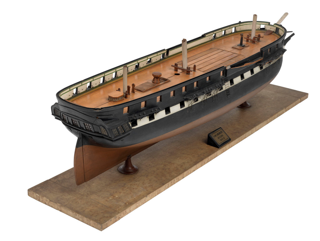 Scale: 1:48. A contemporary full hull model of the 44-gun frigate HMS ...