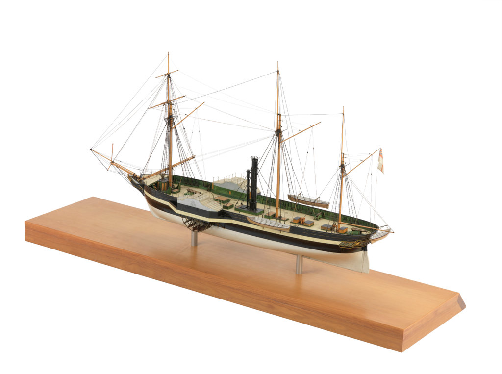 Scale: 1:48. A contemporary full hull model of HMS 'Rhadamanthus' (1832 ...